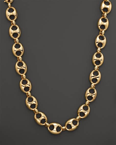 gucci gold necklace 18k|gucci gold necklaces for women.